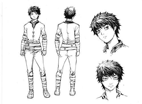 Manga Concept Art of Male Character